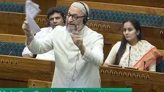 Asaduddin Owaisis Roaring Speech in Lok Sabha 2024  AIMIM  Hyderbad MP  Telangana  Parliament L [upl. by Newberry]