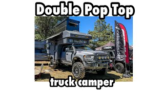 Rossmonster BAJA double pop top truck camper [upl. by Cinda]