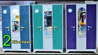 New Latest Triple 3 Door Almirah Steel Cupboard in Popular Furnitures in YPR Bengaluru [upl. by Myrta]