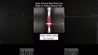 optical fibers joining 🧐 magic fiber heat physics science internet opticalfiber shortsfeed [upl. by Aciria]