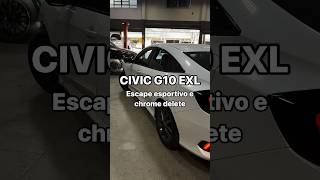 CIVIC G10 RONCO ESPORTIVO COM ABAFADOR LUZIAN P GOIÂNIA hondacivic civicbrasil [upl. by Ghiselin]