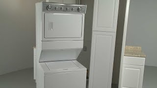 Whirlpool Combination WasherDryer Installation Model WET4027EW0 [upl. by Luo]