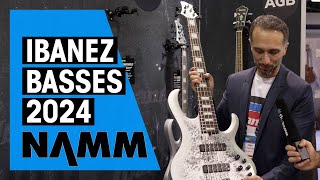 New Ibanez Basses  NAMM 24 [upl. by Mancino746]