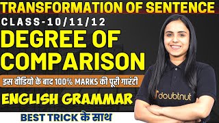 Degrees of Comparison in English Grammar सीखों बिलकुल Basics से  Transformation By Bhumika Maam [upl. by Vincelette]