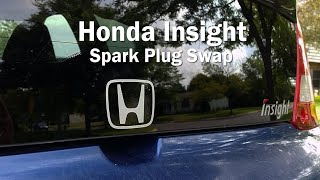 Honda Insight  Spark Plug Swap [upl. by Glad]