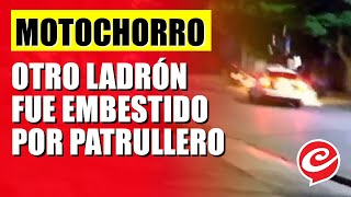 Otro motochorro voló en el aire por un patrullero [upl. by Anoli]