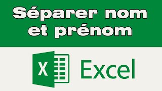 Comment séparer nom et prénom dans la même cellule Excel en deux colonnes 📊 [upl. by Sheaff563]