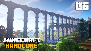 Minecraft Hardcore Survival 116 Lets Play  EPIC Aqueduct Design  Episode 6 [upl. by Umeko584]