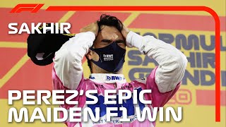 Sergio Perez Claims Brilliant Maiden F1 Victory  2020 Sakhir Grand Prix [upl. by Nymzaj989]