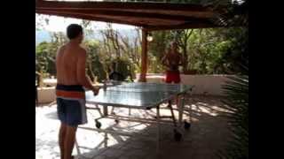 Capo Caccia Campionato Mondiale di Ping Pong in villaggio turistico [upl. by Ymij250]