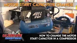 How to change the motor start capacitor in a compressor [upl. by Ilojna997]