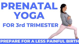 Pregnancy Yoga Third Trimester [upl. by Ahsuoj]