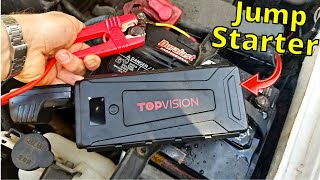 How To Jumpstart a Car with a portable battery jumper Power Pack [upl. by Dasha945]