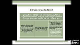 quotShendeti mendor dhe mireqenia psikologjike e femijesquot nga psikologia e shkolles Genta Gjokazaj [upl. by Pearla]