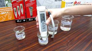 Calibration Procedure of AZ Pen Type 8687 8688 8689 8684 8685 8686 8690 86851 pH Meter [upl. by Cud]