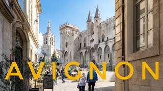 Avignon 🇫🇷  France  Medieval Town  South of France Walking Tour With Captions  Provence 🇲🇫 [upl. by Yenruoj]