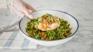 Arroz verde peruano con pollo de Christy amp Ben Zylstra ❤️ receta recetasfaciles recetascortas [upl. by Clynes58]