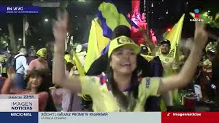 Aficionados del América celebran el bicampeonato en el Ángel de la Independencia  Imagen Noticias [upl. by Cicily]