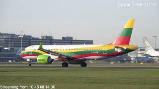 LIVE Planespotting Schiphol Amsterdam Airlinespotter072 2801 AMSEHAM [upl. by Ikim]