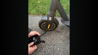 How to pump your SegwayNinebot scooter tires [upl. by Konstance860]