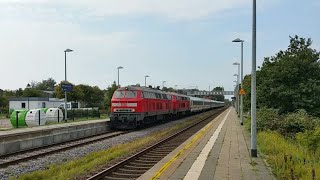 Bahnhof MorsumSylt  BR 218 BR 245 BR 247 BR 628 G1206 [upl. by Supmart]