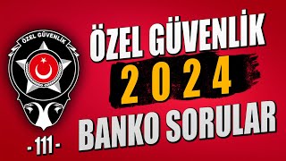 Özel Güvenlik 2024 Sınav Soruları  Özel Güvenlik Sınav Soruları [upl. by Ellinej]