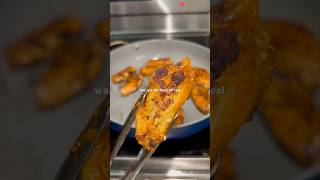 Quick barbecue chicken wings bbq food fall [upl. by Nodyl767]