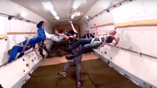 Amazing Video of ZeroGravity flight moment in IL76 with our tourists Полет в невесомости [upl. by Tiphani292]