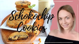 Vegane Schokochip Cookies [upl. by Nonnaer]