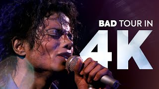 Michael Jackson  BAD TOUR 4K [upl. by Iams59]