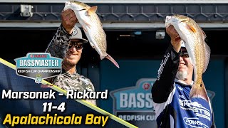 Rickard and Marsonek lead Day 1 of 2024 Redfish Cup Championship with 11 pounds 4 ounces [upl. by Garda730]