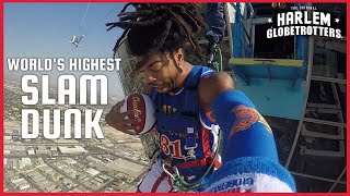 Worlds Highest Slam Dunk  Harlem Globetrotters [upl. by Giorgia]