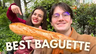 We tried the BEST BAGUETTE IN PARIS 2024 [upl. by Alleynad]