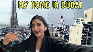 My Burj khalifa view house in dubai  MUSKAN SHARMA VLOG [upl. by Karole]