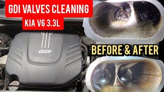 Kia Sorento  Sedona 33L GDI  How clean Intake valves [upl. by Ahsirat824]