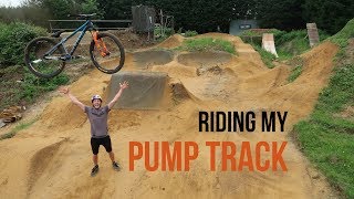 FINALLY RIDING MY PUMP TRACK [upl. by Suhail]