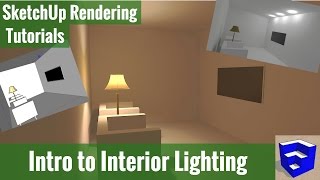 Rendering in SketchUp  Intro to Interior Lighting [upl. by Wasson621]