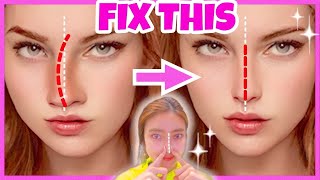 Fix Asymmetrical Nose with this Exercises amp Massage Get Slim Nose Naturally [upl. by Toomay944]