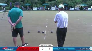 Mens Pairs Final Summerset National Championships Bowls [upl. by Yllime]