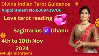 Sagittarius♐️Dhanu Rashi Weekly couple ampsinglesLove tarotReadings 4th to 10th Nov2024 pujamishravm [upl. by Englis638]