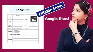 Creating a fillable form in Google Docs [upl. by Alyahsal]