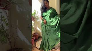 Green Checked saree  affordable sarees [upl. by Etnomaj]