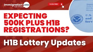 Expecting 500K Plus H1B Registrations  H1B Lottery Updates  h1bvisa [upl. by At]