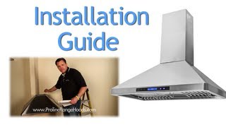 DIY How to Install a Wall Mount Range Hood  PLJW 129 [upl. by Anbul]