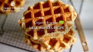 Organic and vegan Liege waffles recipe  Pearl sugar amp waffle mix [upl. by Ttezzil781]