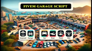 ADVANCED GARAGE SYSTEM FIVEM  ESXQBCORE [upl. by Jaret]