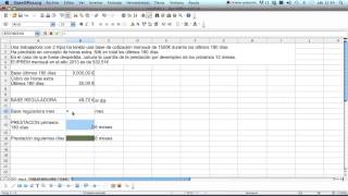 Ejercicio para Calcular Cuantia de quotParoquot Calculo de prestación por desempleo 2 [upl. by Arta]