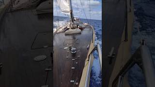 Hook design 68 doing 10kts in the Ionian Sea Athens here we come Sailing lifeatsea sailboat [upl. by Folly69]