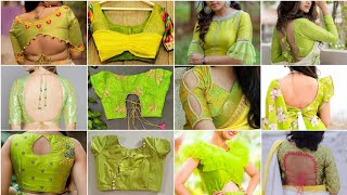 new blouse designslime blouse designsyellowgreen blouse designs lime green blouse neck designs [upl. by Os815]