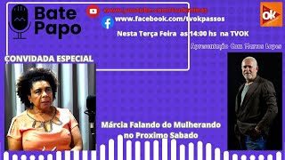 mencionou você Terça feira dia 081024 Prog Bate Papo Marcos Lopes  Marcia MULHERANDO Passos MG [upl. by Wilfrid]